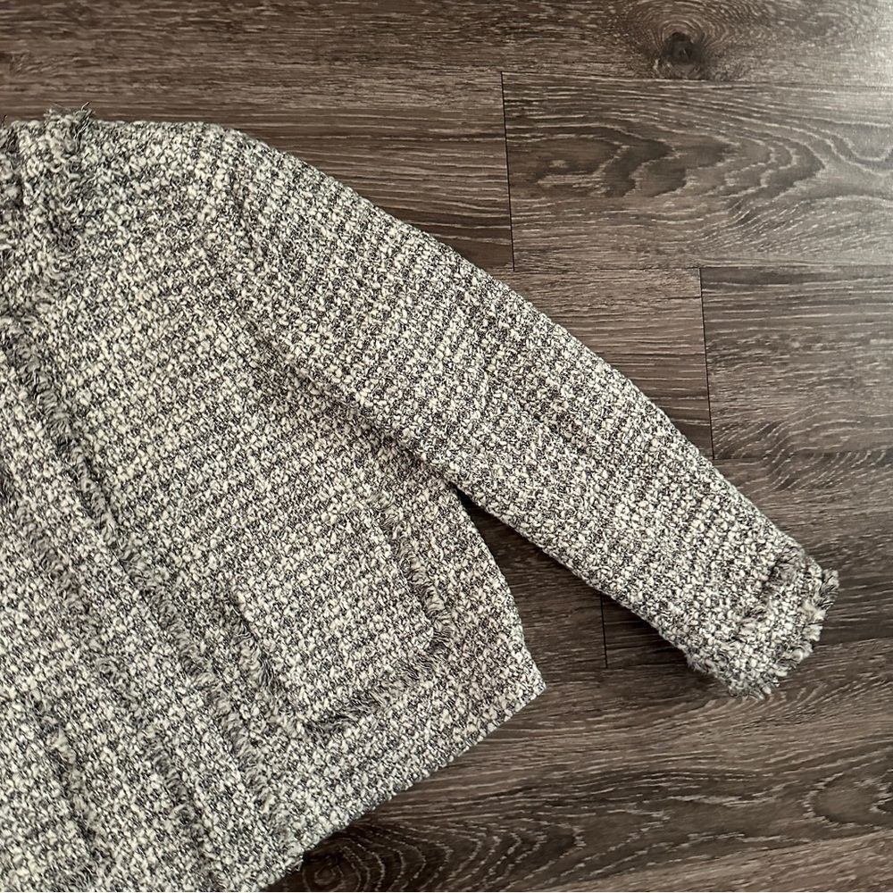 J. Crew Olympia Lady Jacket in Metallic Tweed Fringe Trim - Picture 4 of 11